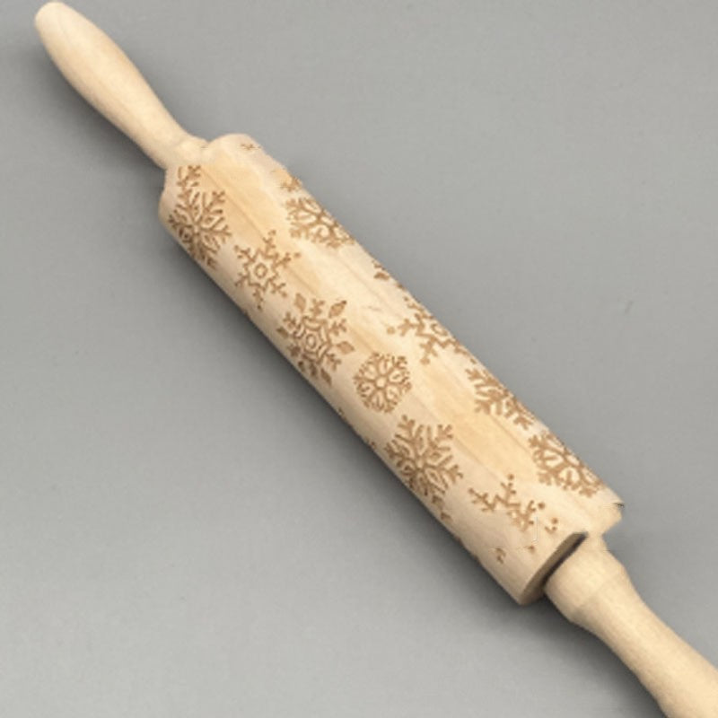 Engraved Christmas Rolling Pin — product view 26