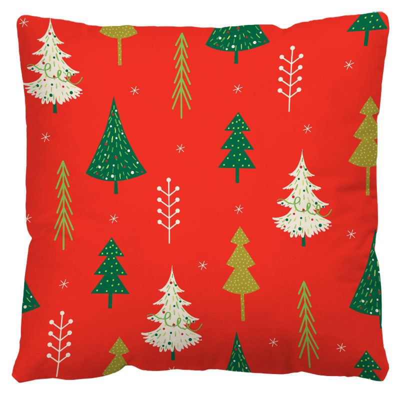 Festive Printed Christmas Pillow Cover — product view 12