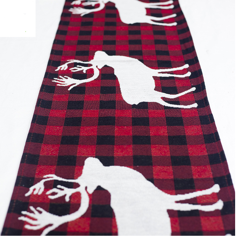 Embroidered Linen-Look Table Runner — product view 7