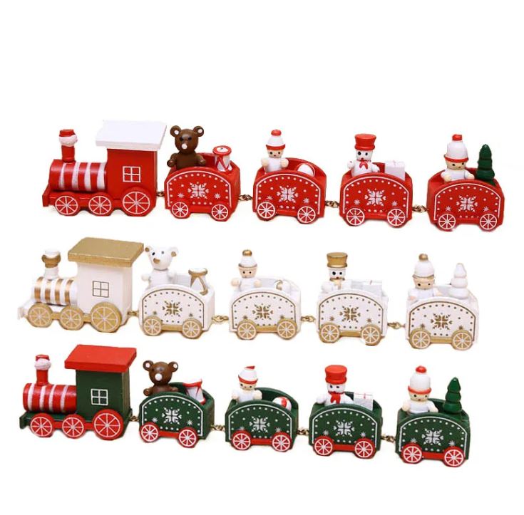 Wooden Christmas Train Ornament — product view 9