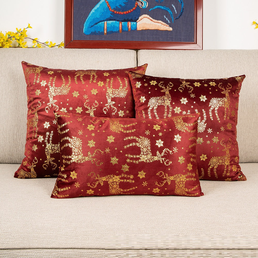Gilded Velvet Christmas Pillow Cover — product view 11