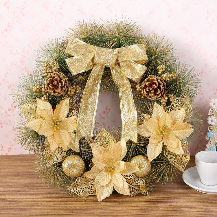 Evergreen Pine Christmas Wreath — 15.7 in — product view 4