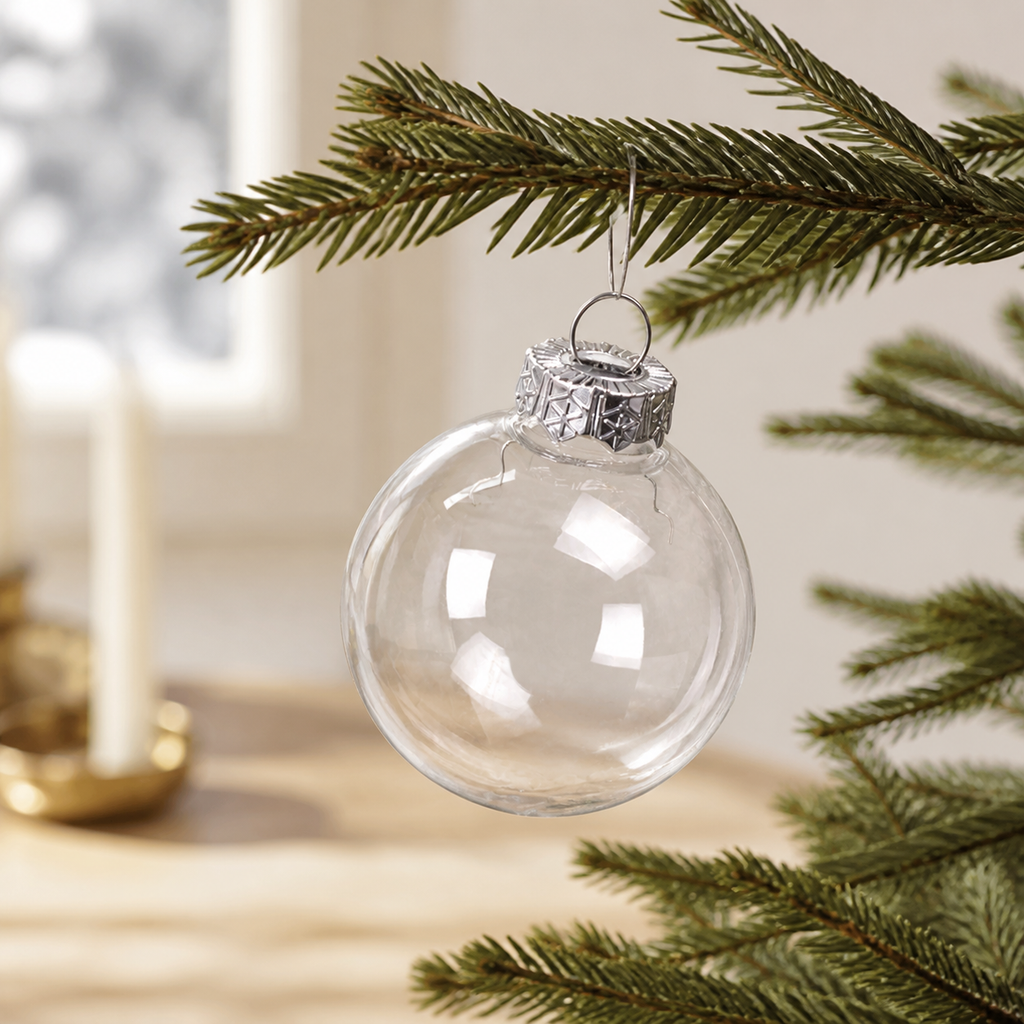 Fillable Clear Christmas Ornament