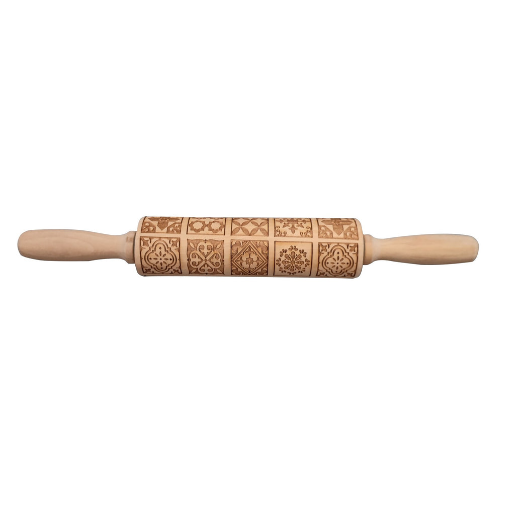 Engraved Christmas Rolling Pin — product view 10