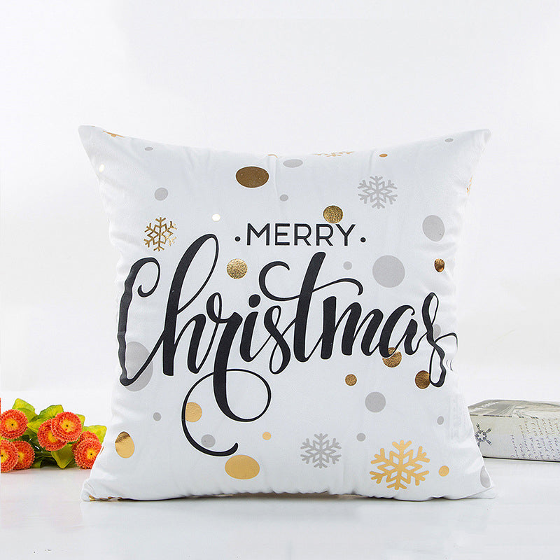 Golden Glow Christmas Pillow Cover — product view 5