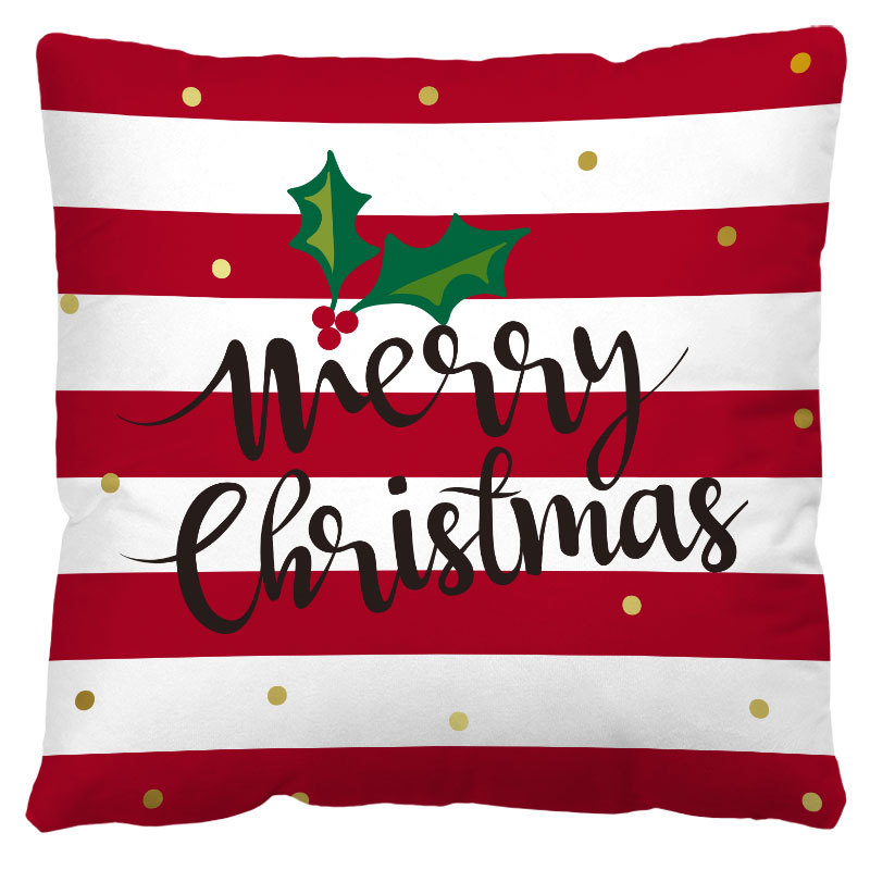 Festive Printed Christmas Pillow Cover — product view 4