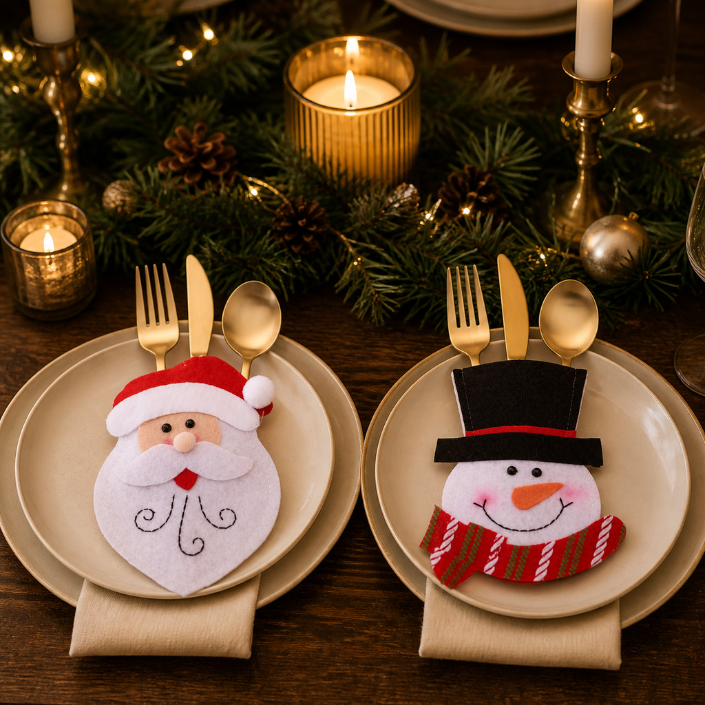 Christmas Character Cutlery Pockets — product view 2