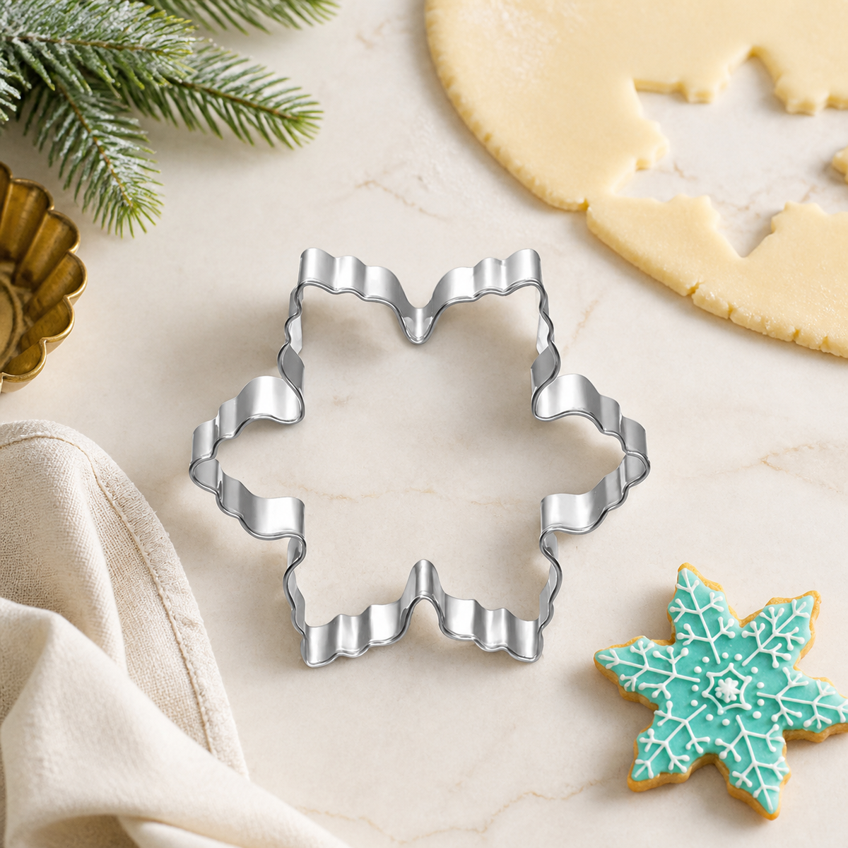 Stainless Steel Snowflake Cookie Cutter