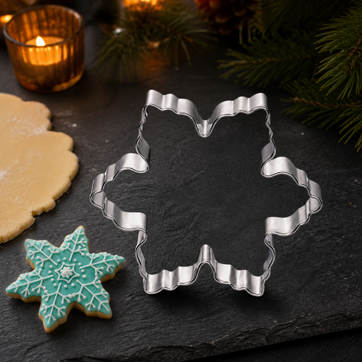 Stainless Steel Snowflake Cookie Cutter — product view 2