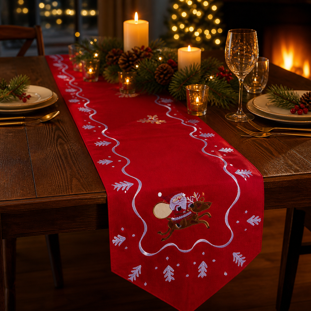 Embroidered Holiday Table Accent — product view 2