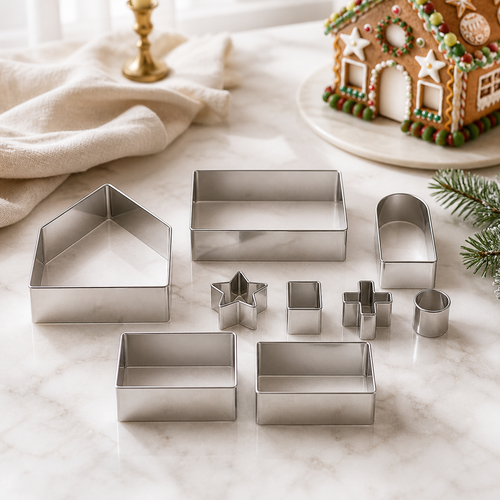 3D Gingerbread House Cutter Set