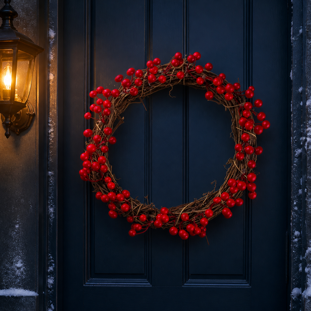 Winter Berry Christmas Wreath — product view 2