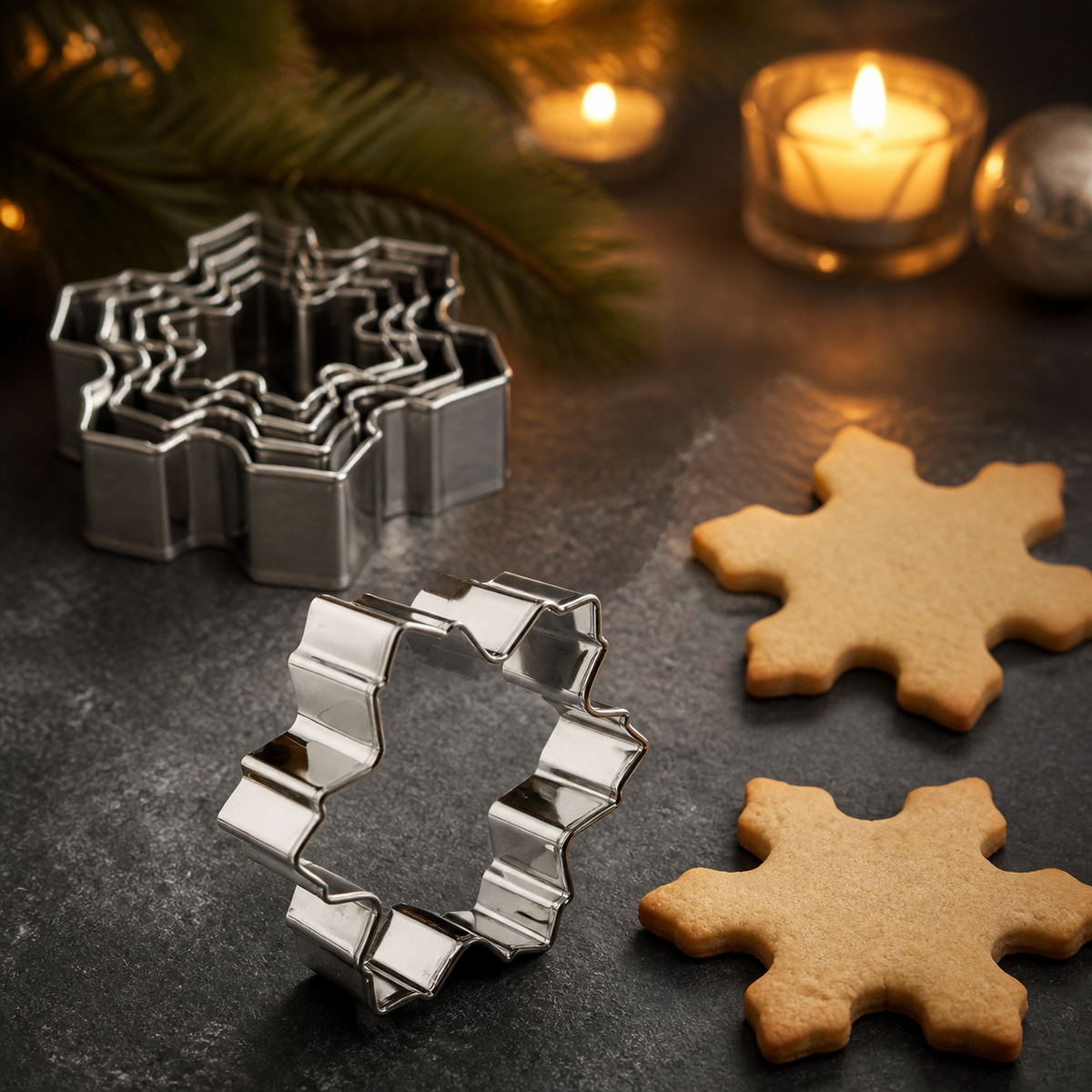 Snowflake Cookie Cutter Set — 9 Pieces — product view 2