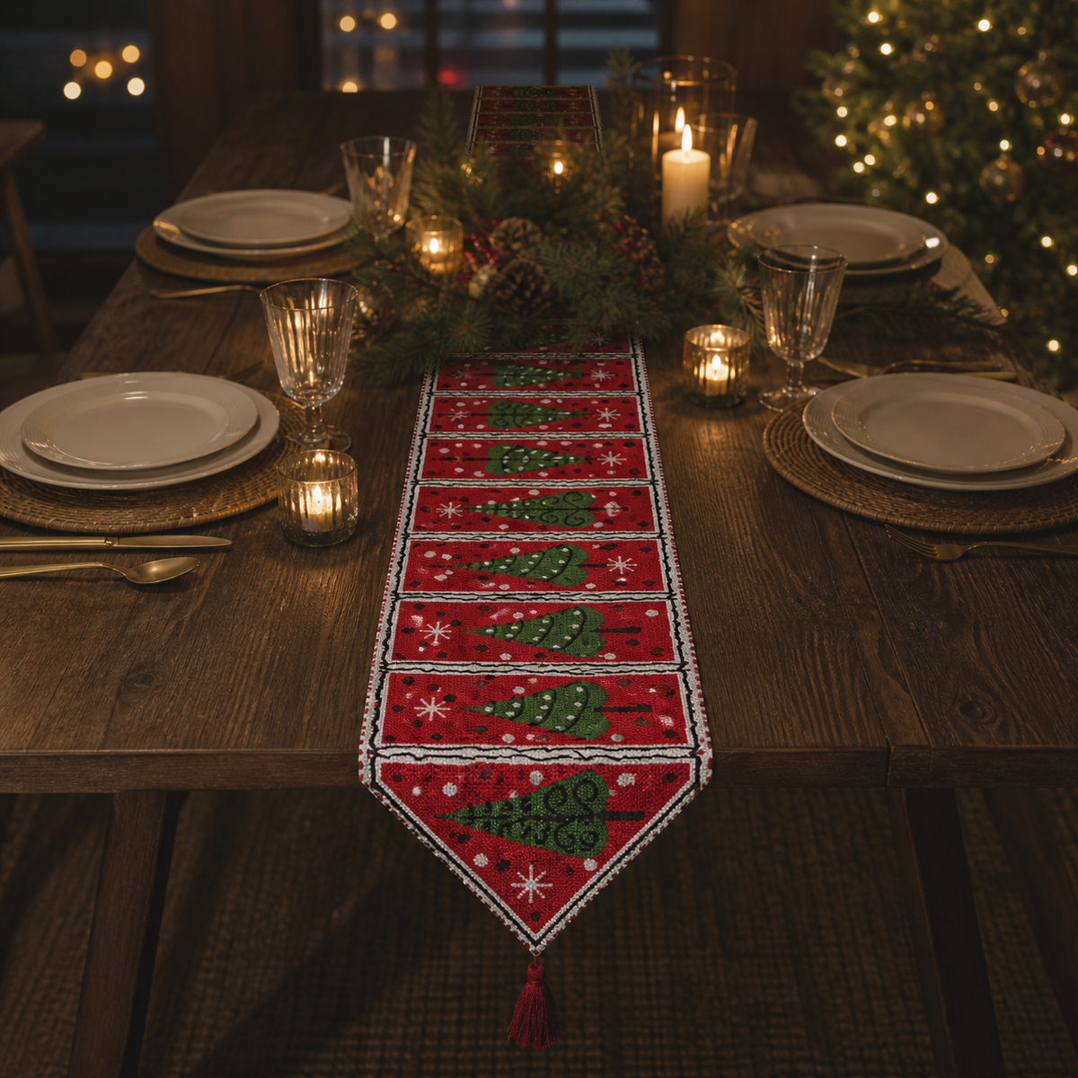 Knit Winter Table Runner — product view 2