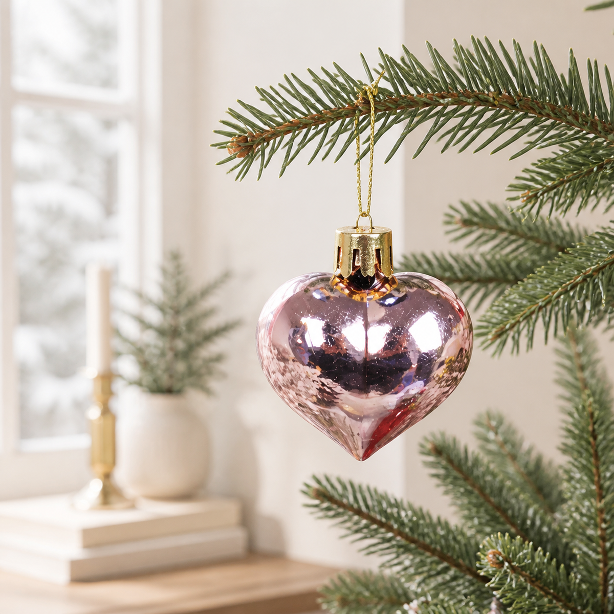 Heart Christmas Ornament Set