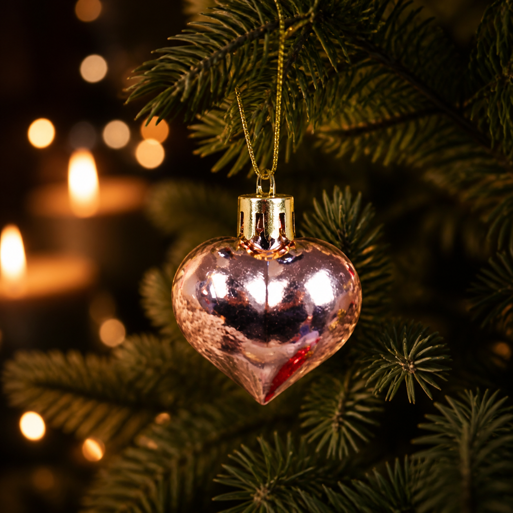 Heart Christmas Ornament Set — product view 2