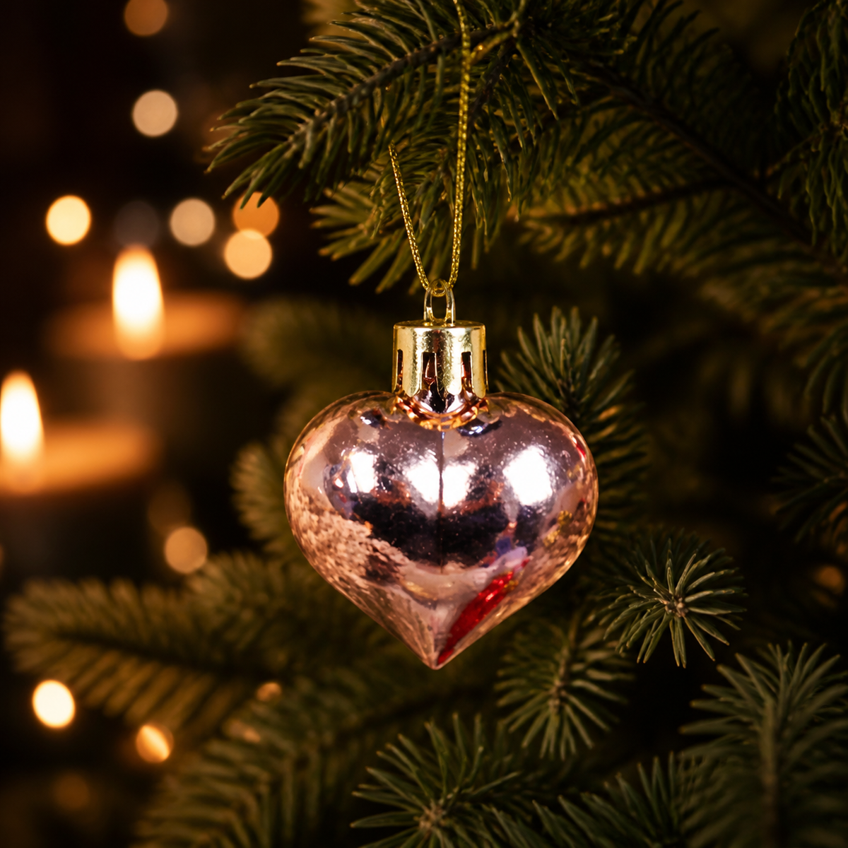Heart Christmas Ornament Set — product view 2