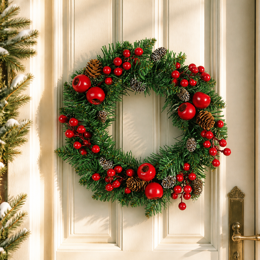 Pine & Pinecone Christmas Wreath