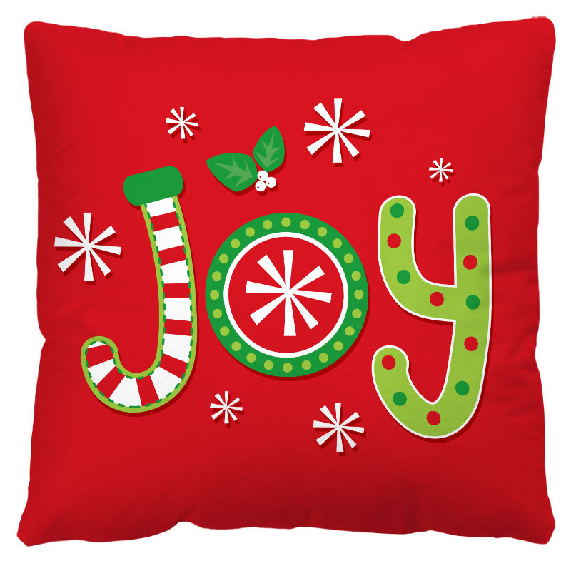 Festive Printed Christmas Pillow Cover — product view 14