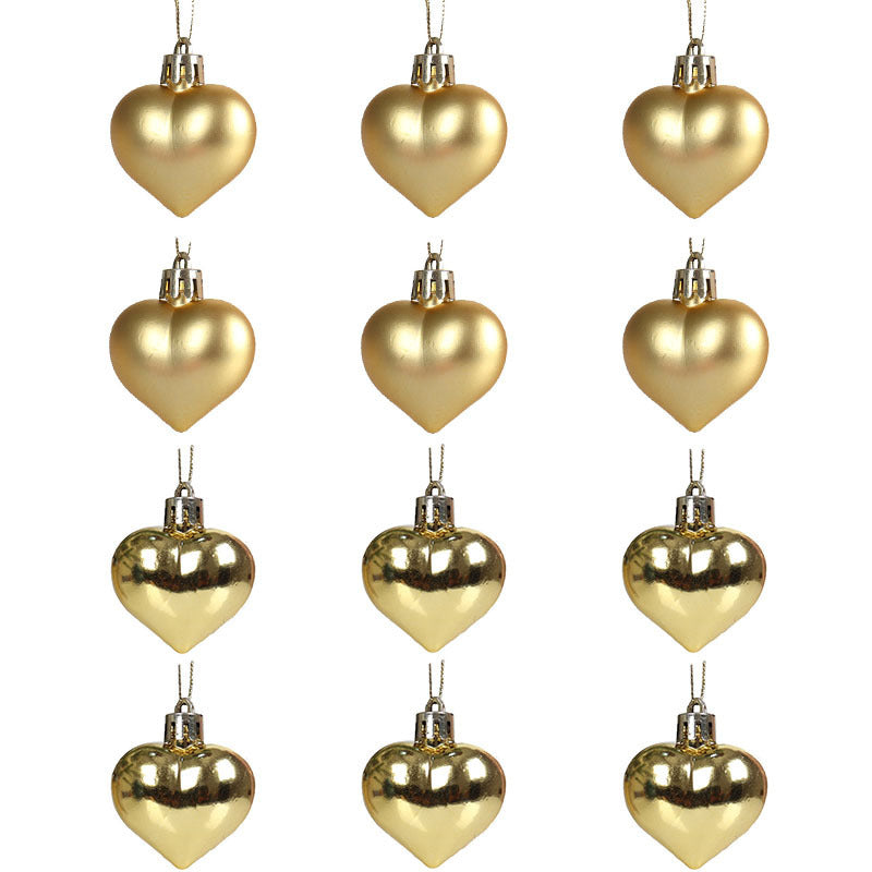 Heart Christmas Ornament Set — product view 4