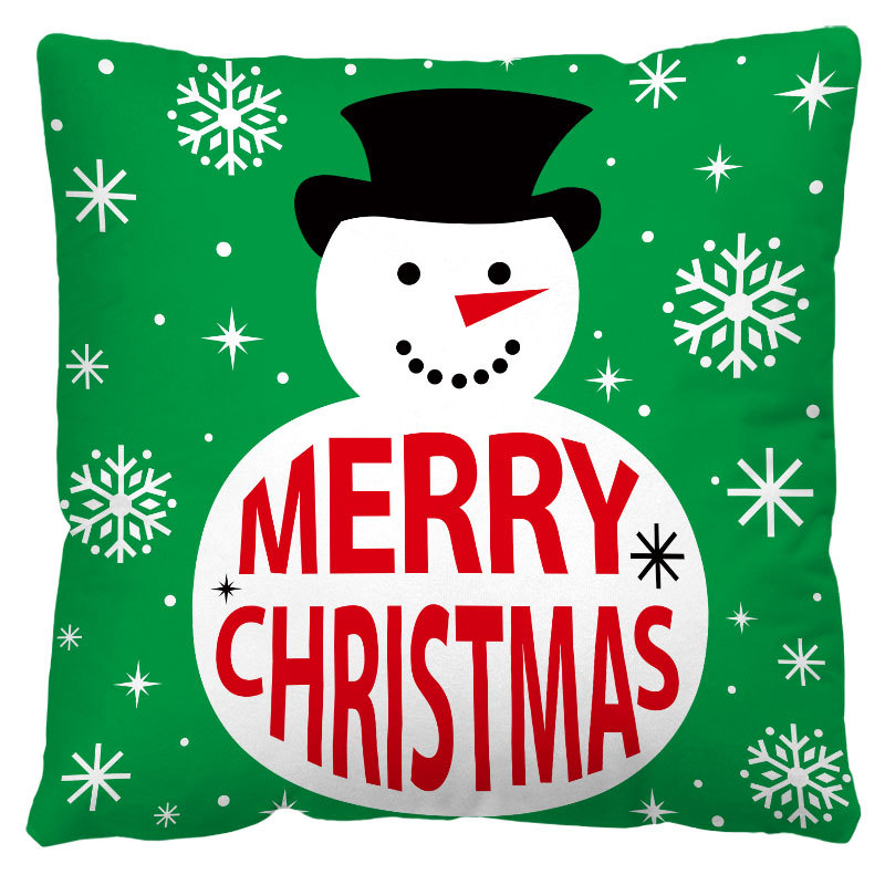 Festive Printed Christmas Pillow Cover — product view 9