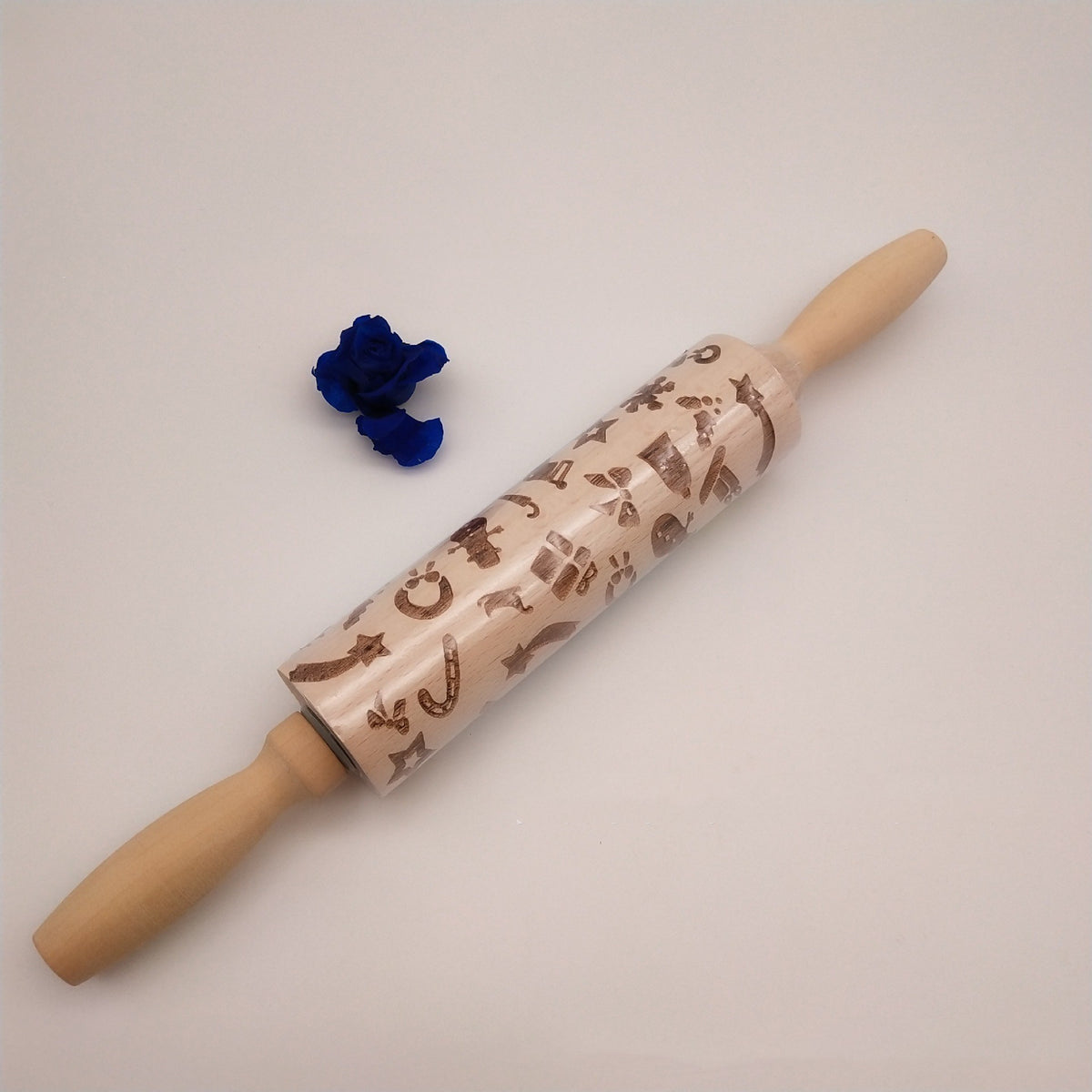 Engraved Christmas Rolling Pin — product view 22