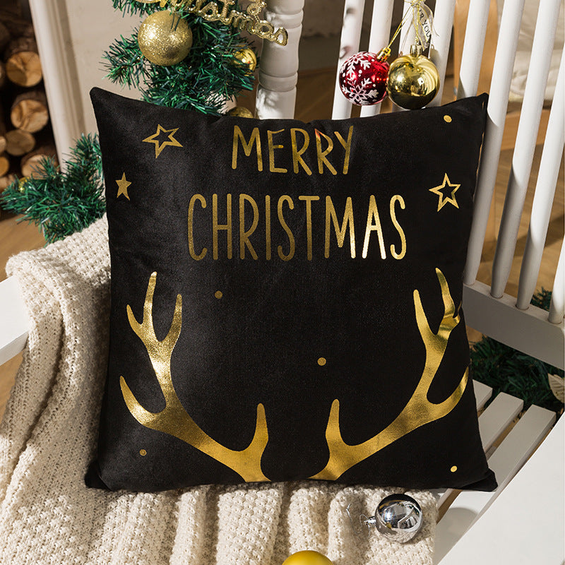 Nordic Gold-Letter Christmas Pillow Cover — product view 7