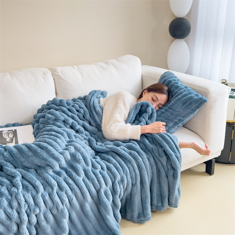 Ribbed Cozy Throw Blanket — product view 60
