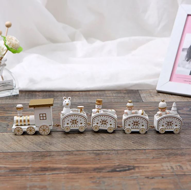 Wooden Christmas Train Ornament — product view 5