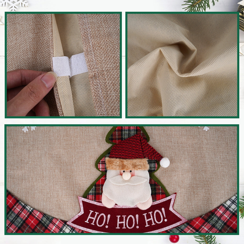 Natural Burlap Christmas Tree Skirt — product view 5