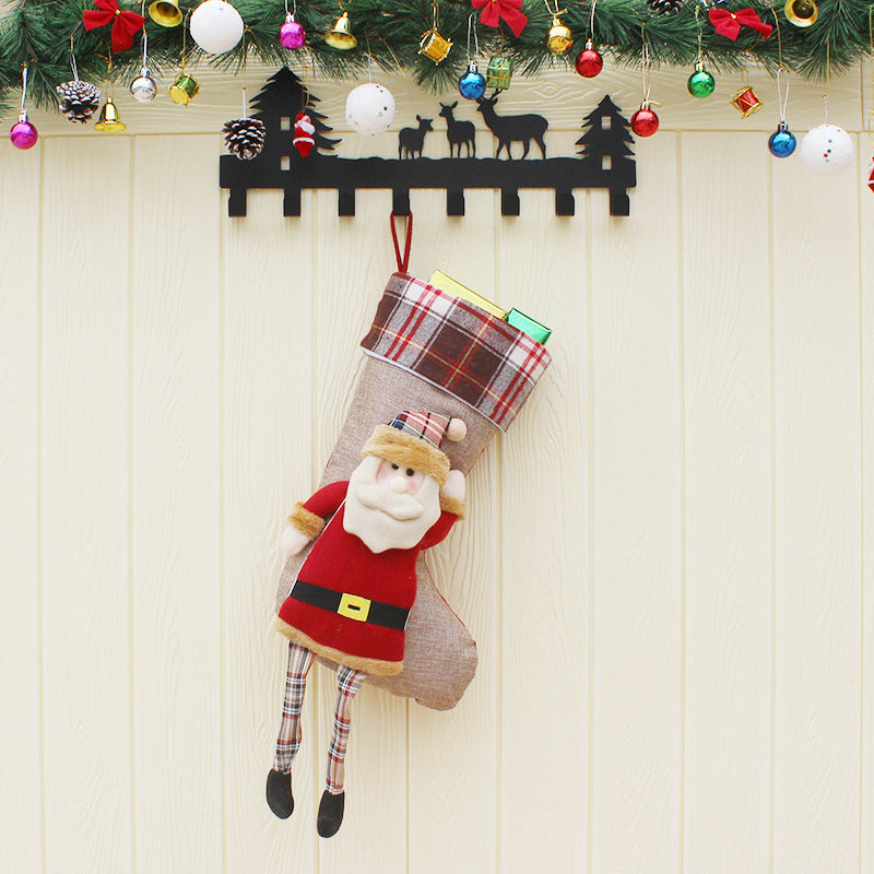 Plush Holiday Christmas Stocking — product view 4