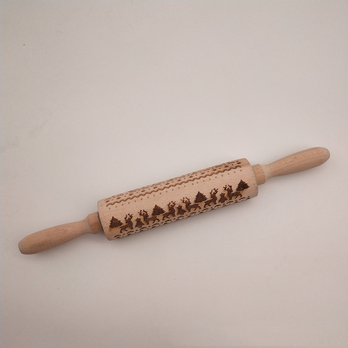 Engraved Christmas Rolling Pin — product view 19