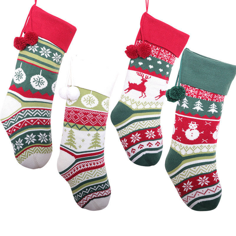 Traditional Knit Christmas Stocking — product view 3