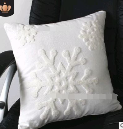 Embroidered Snowflake Pillow Cover — product view 5