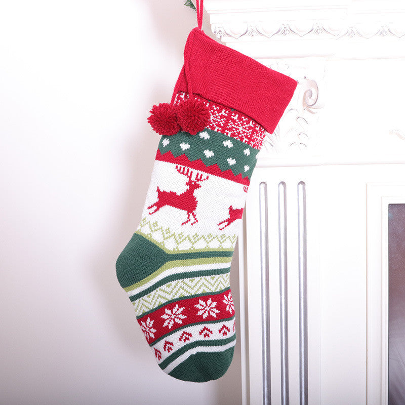 Traditional Knit Christmas Stocking — product view 4