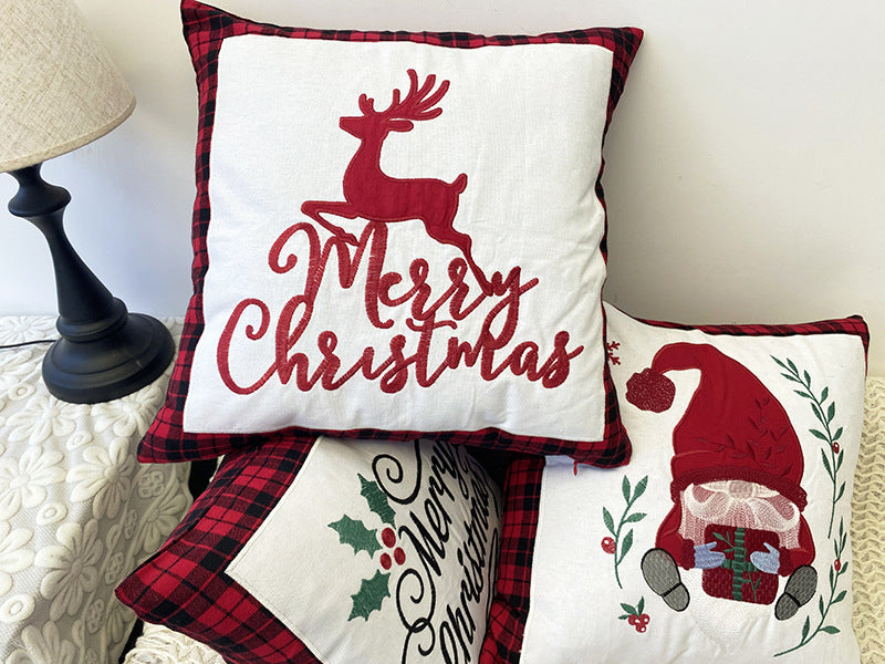 Embroidered Winter Pillow Cover — product view 5