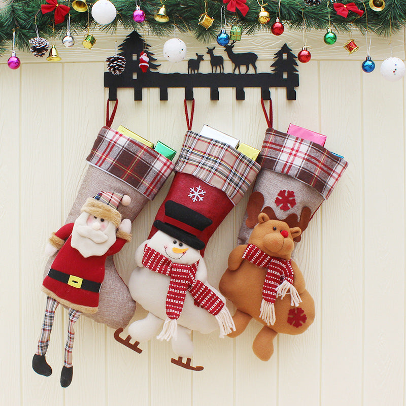 Plush Holiday Christmas Stocking — product view 3