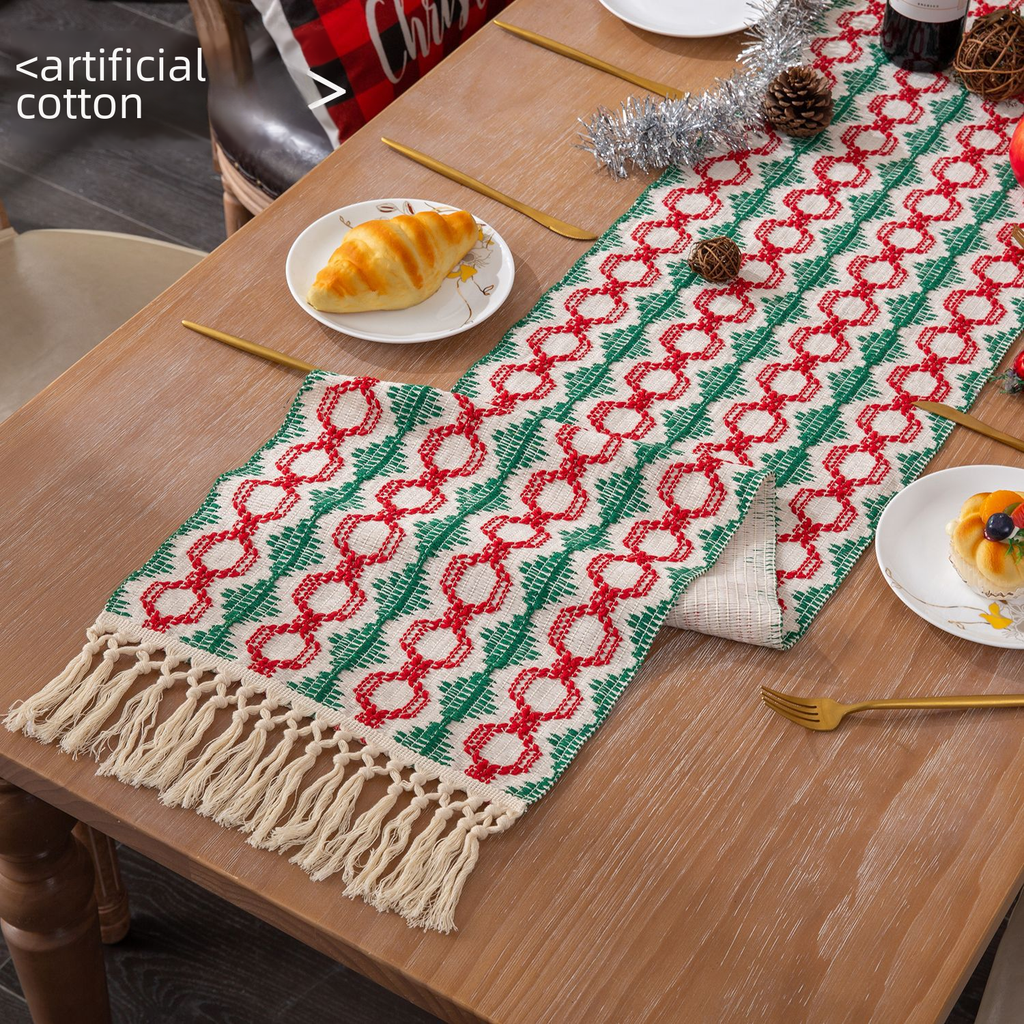 Woven Holiday Table Runner — product view 3