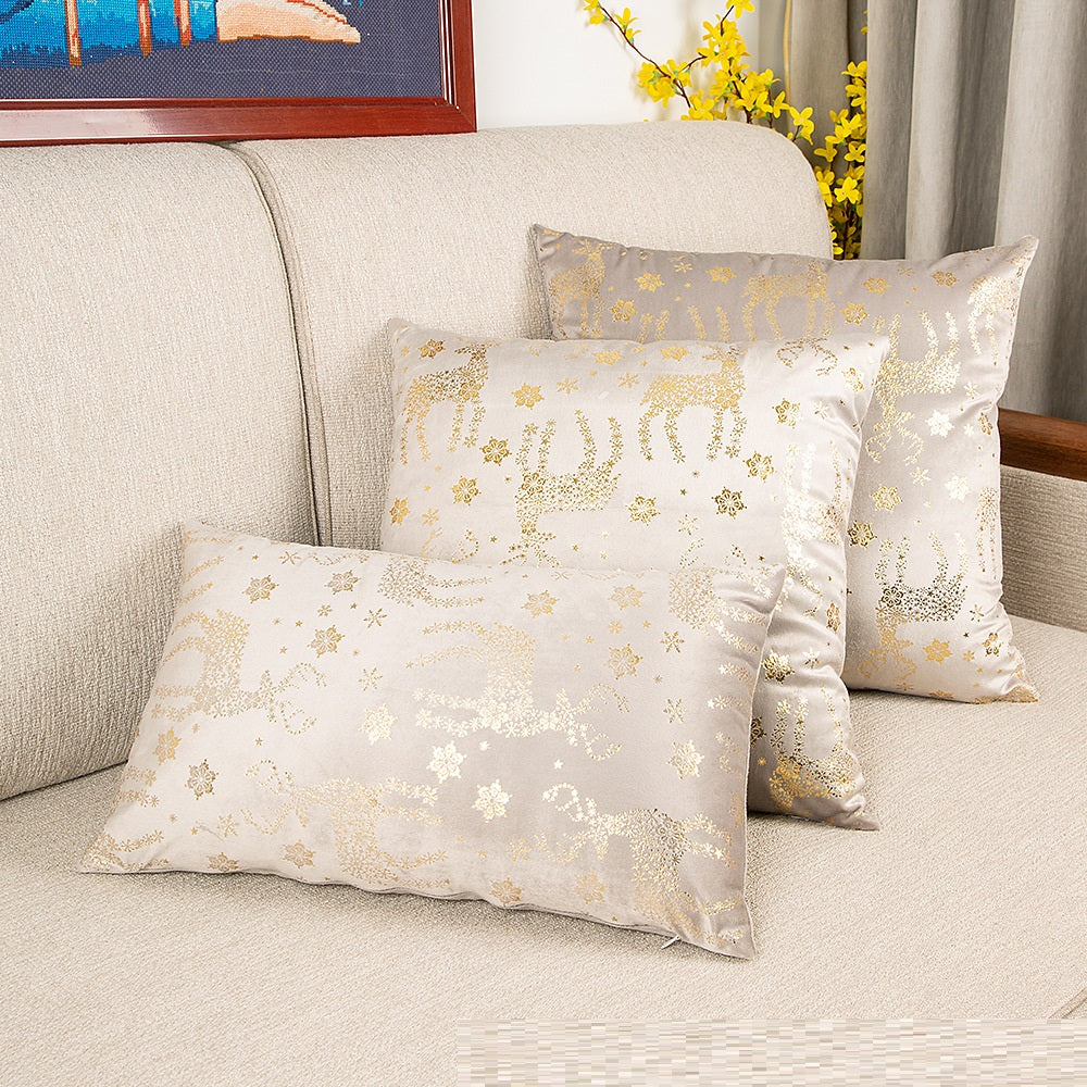 Gilded Velvet Christmas Pillow Cover — product view 6