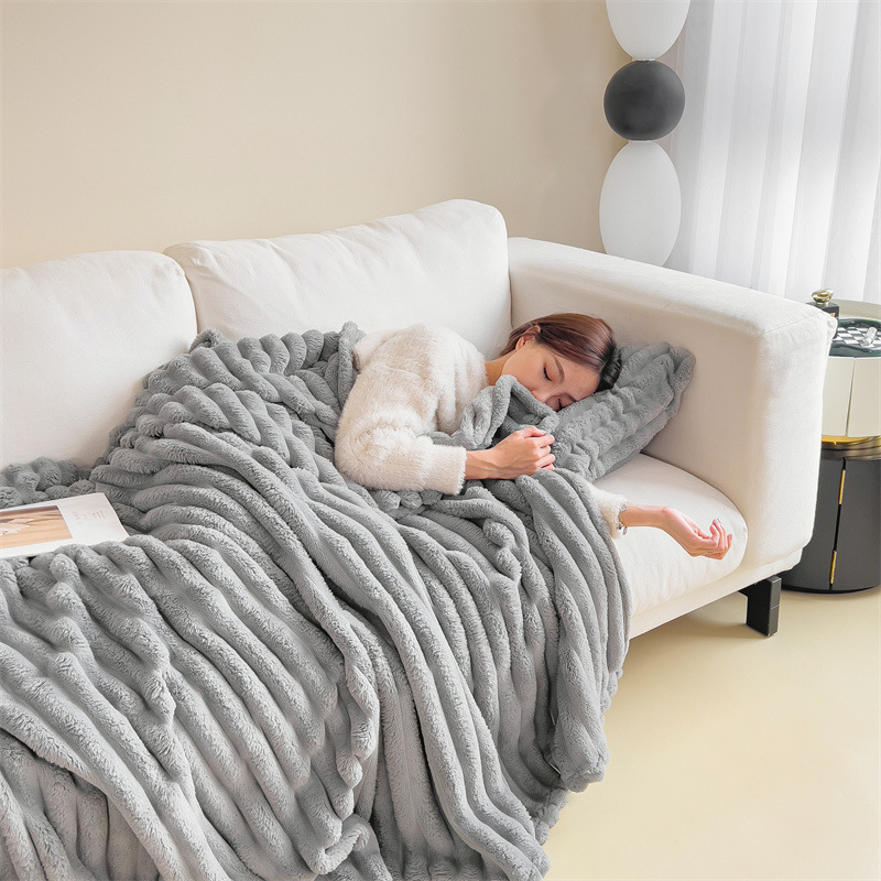 Ribbed Cozy Throw Blanket — product view 6