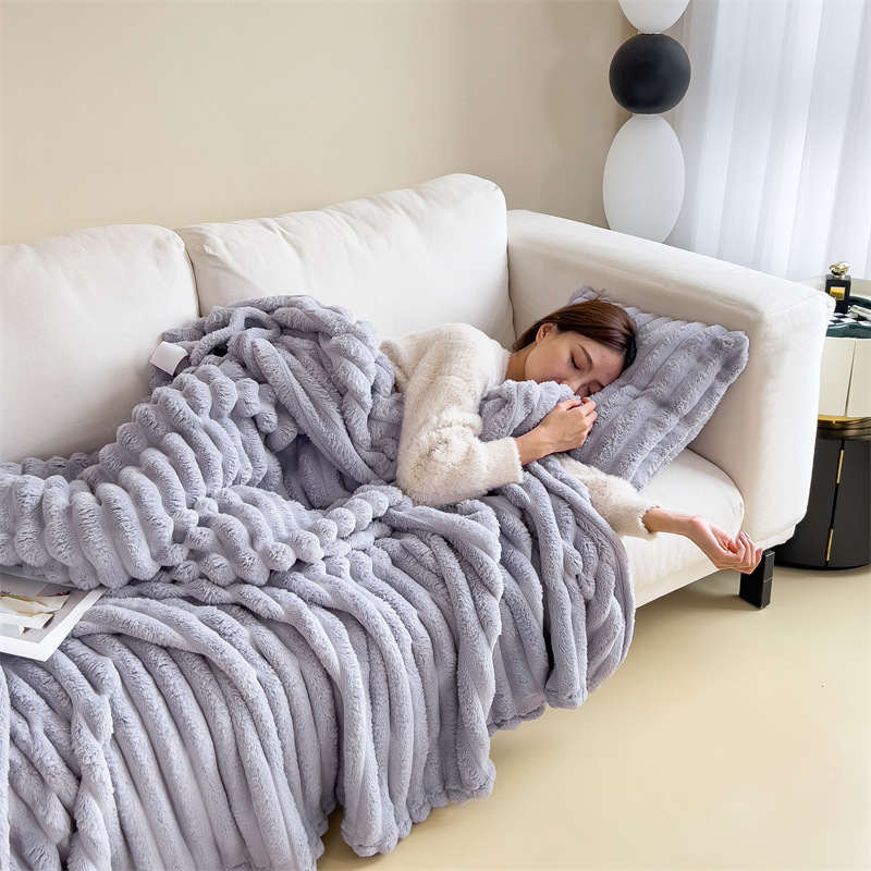 Ribbed Cozy Throw Blanket — product view 76