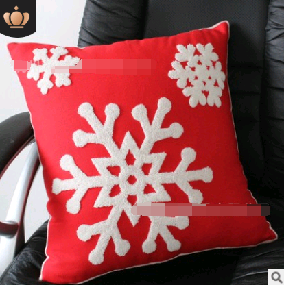 Embroidered Snowflake Pillow Cover — product view 4