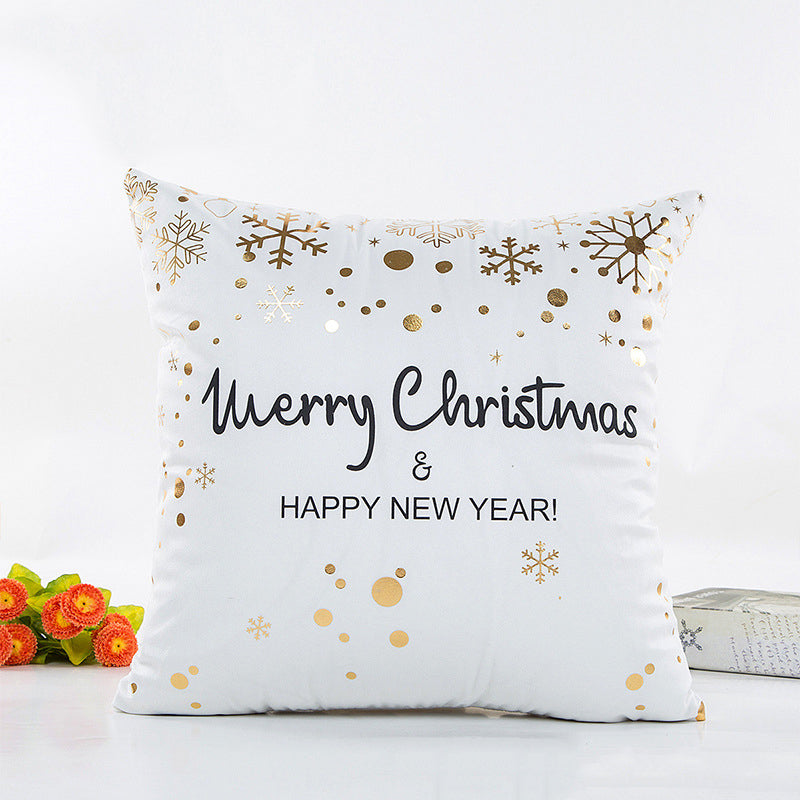 Golden Glow Christmas Pillow Cover — product view 4