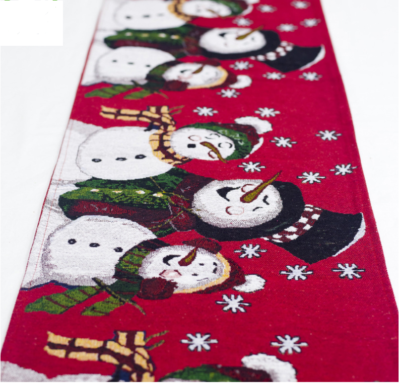 Embroidered Linen-Look Table Runner — product view 4
