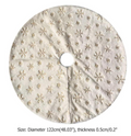 Snowflake Faux-Fur Christmas Tree Skirt — product view 6