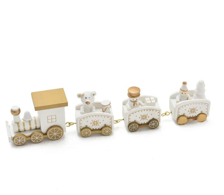 Wooden Christmas Train Ornament — product view 6