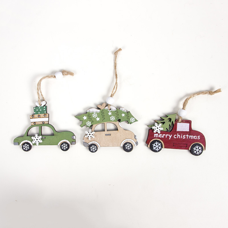 Wooden Reindeer Christmas Ornament — product view 5