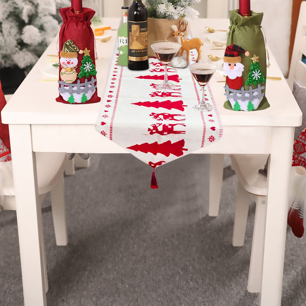 Embroidered Linen-Look Table Runner — product view 10